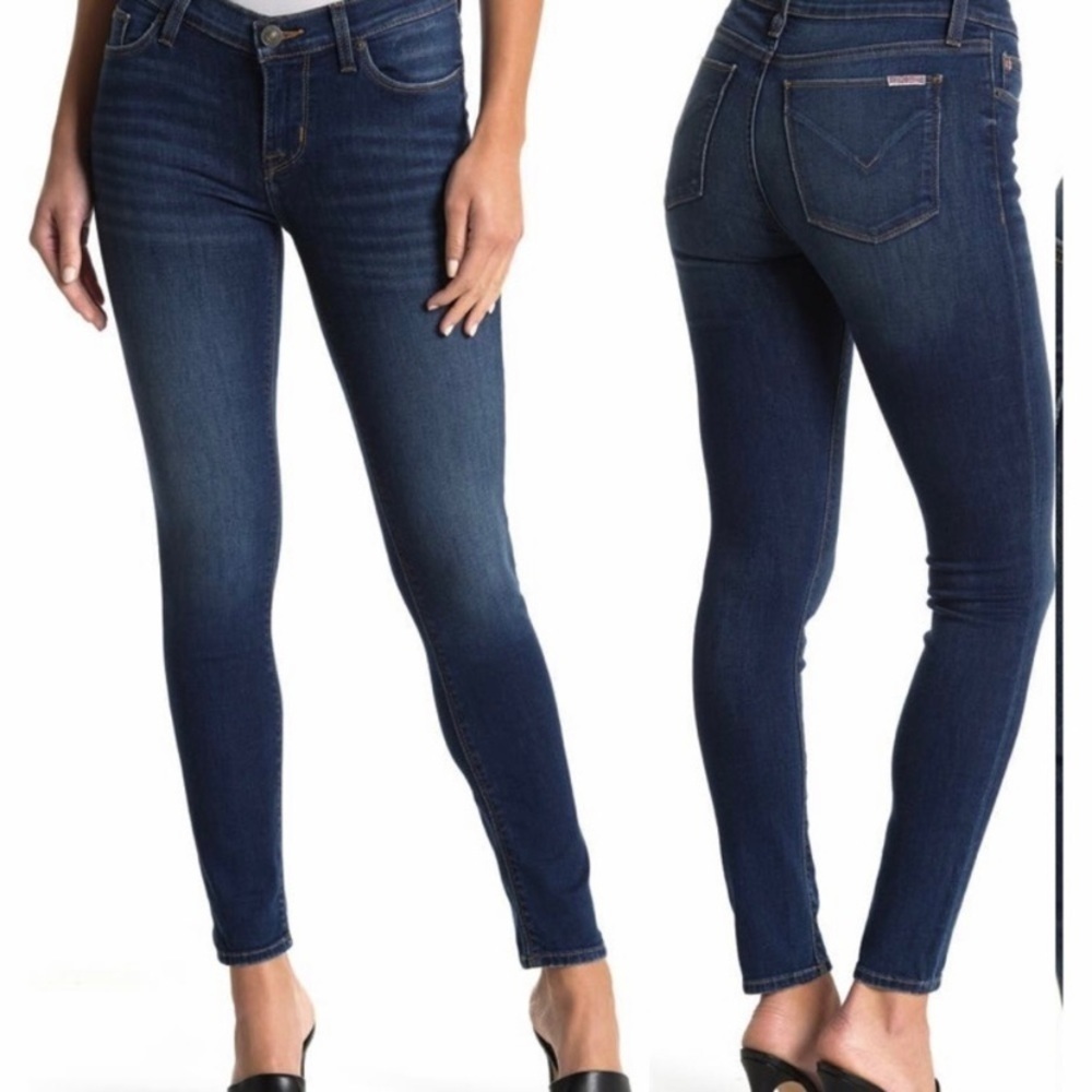 Hudson Krista 6 (28) Super Skinny Low Rise Dark Wash Stretch Womens Jeans
